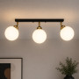 Изображение Светильник потолочный MSK Electric Luna на три поворотных плафона шара под лампы E27 PL 20261-3 BK ИМ Light-Deco 4 