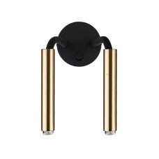 Настінний світильник Бра Nowodvorski 9055 Stalactite G9 2x10W IP20 Bl чорний + латунь