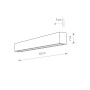 Зображення Купить Светильник Nowodvorski 7596 Straight wall led T8LED 1x11W 3000K 1700Lm IP20 Bl ИМ Light-Deco 1 