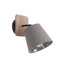 Бра з абажуром Nowodvorski 9718 Awinion E27 1x40W IP20 Gr сірий абажур