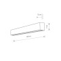 Зображення Купить Светильник Nowodvorski 7562 Straight wall led T8LED 1x11W 3000K 2300Lm IP20 Gr ИМ Light-Deco 1 