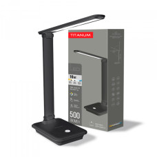 Настільна лампа світлодіодна LED TITANUM TLTF-009B 10W 3000-6500K чорна