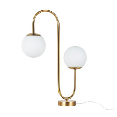 Настільна лампа, світильник настільний Levistella 7841027-2 GAB+WH бронза, плафон білий