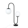 Зображення Настільна лампа, світильник настільний Levistella 7841027-2 BK+WH чорна, плафон білий ИМ Light-Deco 