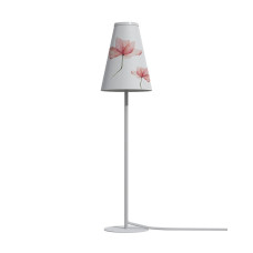 Настільна лампа з абажуром Nowodvorski 8078 Trifle G9 1x10W IP20 Wh абажур білий з малюнком