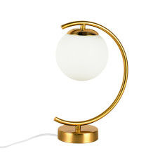 Настільна лампа, світильник настільний Levistella 7841025-1 GAB+WH бронза, плафон білий