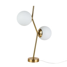 Настільна лампа, світильник настільний Levistella 7841029-2 GAB+WH бронза, плафон білий 