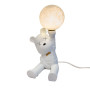 Зображення Світильник настільний, настільна лампа декоративна "ведмедик" Levistella 784V1039 біла ИМ Light-Deco 1 