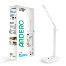 Настільна лампа світлодіодна Ardero DE1729ARD 9 W біла