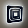 Зображення Світлодіодний чорний світильник з матовим акрилом 35х35 см ИМ Light-Deco 3 