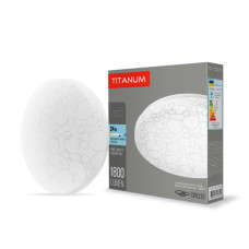 Світильник світлодіодний настінно-стельовий LED TITANUM 24W 5000K Кільця білий