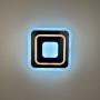 Зображення Світлодіодний чорний світильник з матовим акрилом 30х30 см ИМ Light-Deco 2 
