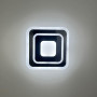 Зображення Світлодіодний чорний світильник з матовим акрилом 30х30 см ИМ Light-Deco 5 
