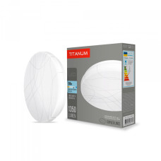 Світильник світлодіодний настінно-стельовий LED TITANUM 18W 5000K Криві лінії білий