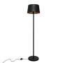 Зображення Торшер MSK Electric з чорним плафоном із тканини під лампу Е27 із чорною основою NL 3621 BK+BK ИМ Light-Deco 