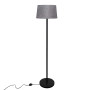 Зображення Торшер MSK Electric із сірим плафоном із тканини під лампу Е27 із чорною основою NL 3621 BK+GR ИМ Light-Deco 2 