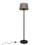 Зображення Торшер MSK Electric із сірим плафоном із тканини під лампу Е27 із чорною основою NL 3621 BK+GR ИМ Light-Deco 