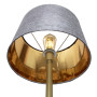 Зображення Торшер MSK Electric з сірим плафоном із тканини під лампу Е27 із золотою основою NL 3621 GD+GR ИМ Light-Deco 4 
