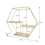 Изображение Полка настенная шестиугольник XL 480*420*120мм (D) SW-00001638 ИМ Light-Deco 1 