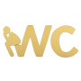Зображення Зеркальный декор акриловый самоклеющийся WC золото, 3шт (D) SW-00002525 ИМ Light-Deco 