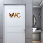 Зображення Зеркальный декор акриловый самоклеющийся WC золото, 3шт (D) SW-00002525 ИМ Light-Deco 4 