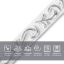 Зображення Молдинг 4950х20х7 мм Белый с серебром SW-00002679 ИМ Light-Deco 3 