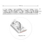 Зображення Молдинг 4950х20х7 мм Белый с серебром SW-00002679 ИМ Light-Deco 1 