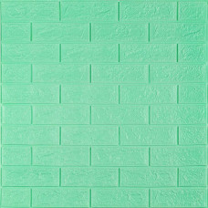 3D панель самоклеюча цегла М'ята 700x770x5мм (012-5) SW-00000148