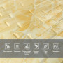 Зображення 3D панель самоклеюча кладка жовто-біла 700х770х7мм (039) SW-00000563 ИМ Light-Deco 3 