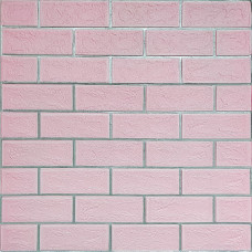 Панель стеновая 70*70cm*5mm розовий кирпич с серебром (D) SW-00001501