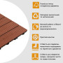 Зображення Композитная плитка WPC тик 30*30CM*2СM (D) SW-00001712 ИМ Light-Deco 3 