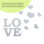Зображення Зеркальный декор акриловый самоклеющийся Love серебро,11шт (D) SW-00002495 ИМ Light-Deco 1 
