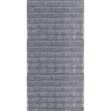 R017-2 Панель стеновая в рулоне 3D 700мм*3,08м*2мм серый кирпич (D) SW-00002535