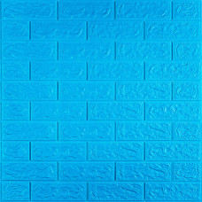 3D панель самоклеюча цегла Синій 700х770х5мм (003-5) SW-00000154