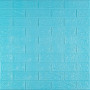 Зображення 3D панель самоклеюча цегла Бірюза 700х770х3мм (002-3) SW-00000573 ИМ Light-Deco 
