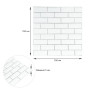 Изображение Панель стеновая 70*70cm*5mm белый кирпич с серебром (D) SW-00001502 ИМ Light-Deco 2 
