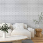 Изображение Панель стеновая 70*70cm*5mm белый кирпич с серебром (D) SW-00001502 ИМ Light-Deco 6 