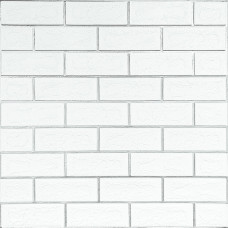 Панель стеновая 70*70cm*5mm белый кирпич с серебром (D) SW-00001502