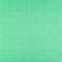 Зображення 3D панель самоклеюча цегла М'ята 700x770x3мм (012-3) SW-00000233 ИМ Light-Deco 