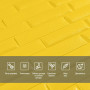 Зображення 3D панель самоклеюча кладка жовта 700х770х7мм (037) SW-00000302 ИМ Light-Deco 3 