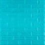 Зображення 3D панель самоклеюча цегла Бірюза 700х770х5мм (002-5) SW-00000084 ИМ Light-Deco 