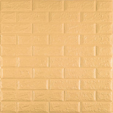 3D панель самоклеюча цегла Жовто-пісочна цегла 700x770x5мм (009-5) SW-00000028
