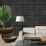 Зображення Панель стеновая 70*70cm*5mm чёрный кирпич с белым (D) SW-00001503 ИМ Light-Deco 6 