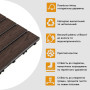 Изображение Композитная плитка WPC орех 30*30CM*2СM (D) SW-00001714 ИМ Light-Deco 3 