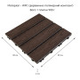 Изображение Композитная плитка WPC орех 30*30CM*2СM (D) SW-00001714 ИМ Light-Deco 1 