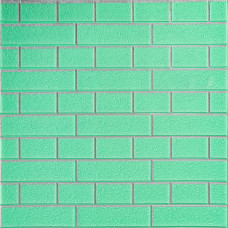 Панель стеновая 70*70cm*5mm зелёный кирпич с серебром (D) SW-00001803 Панель стеновая 70*70cm*5mm зелёный кирпич с серебром (D) SW-00001803
