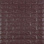Изображение 3D панель самоклеющаяся кирпич баклажан-кофе 700х770х7мм (018-7) SW-00000045 ИМ Light-Deco 