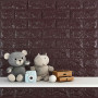 Изображение 3D панель самоклеющаяся кирпич баклажан-кофе 700х770х7мм (018-7) SW-00000045 ИМ Light-Deco 4 