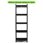 Зображення Этажерка мобильная пятиярусная универсальная пластиковая черная 41*25*127см SW-00002109 ИМ Light-Deco 1 