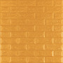 Зображення 3D панель самоклеюча цегла Золото 700x770x5мм (011-5) SW-00000147 ИМ Light-Deco 